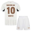 Conjunto (Camiseta+Pantalón Corto) Bayer 04 Leverkusen Florian Wirtz 10 Segunda Equipación 2024-25 - Niño